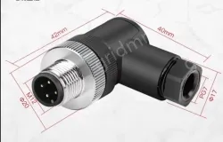 M12 connector waterproof male and female connector 8 pins &phi;20 m12 42mm pg7